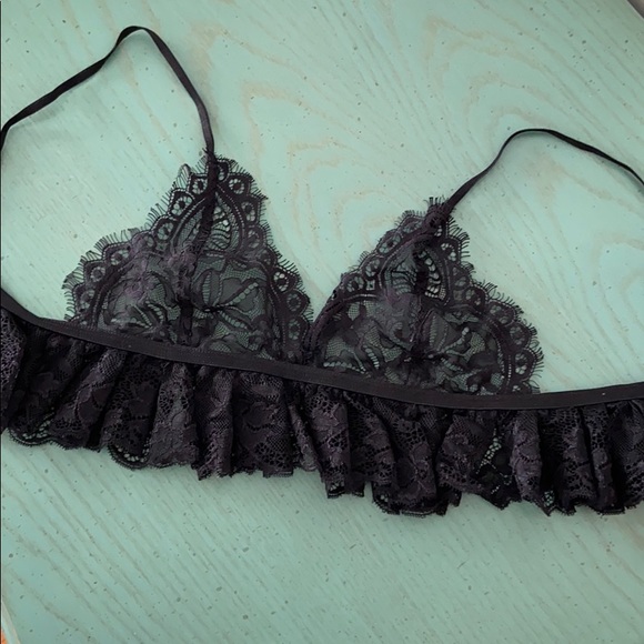 A La Folie Other - A La Folie black lace wireless bralette